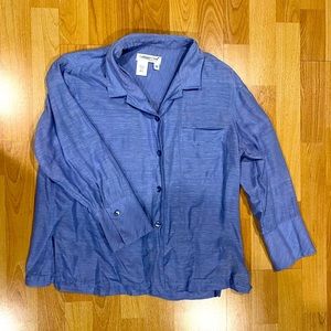 Coldwater Creek 3/4 Length Button-up Shirt Small